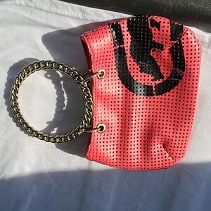 Pink Mini Ecko Double Bracelet Handle purse is absolutely stunning and rare